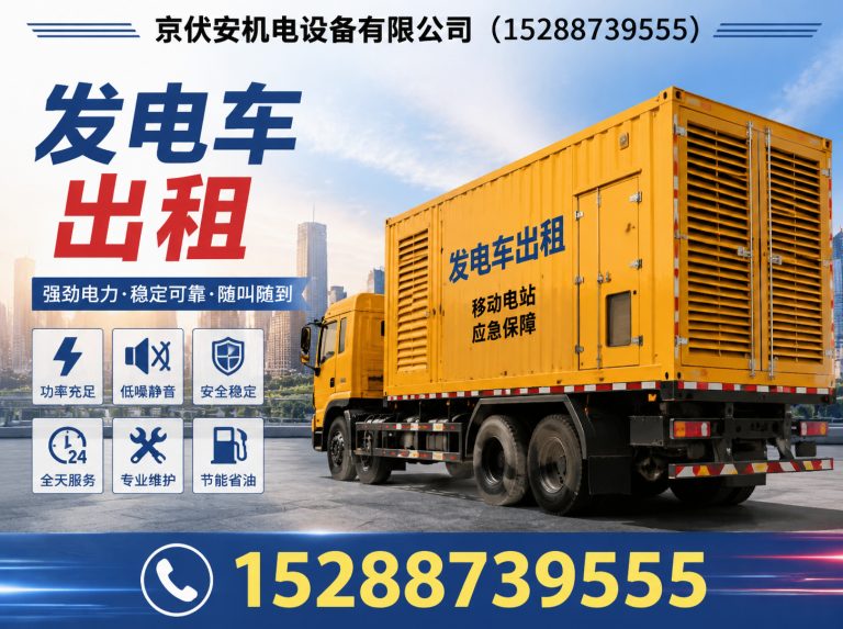 哈尔滨发电机出租展示图